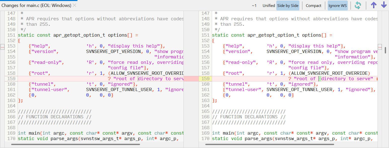 Quickly ignore whitespace.